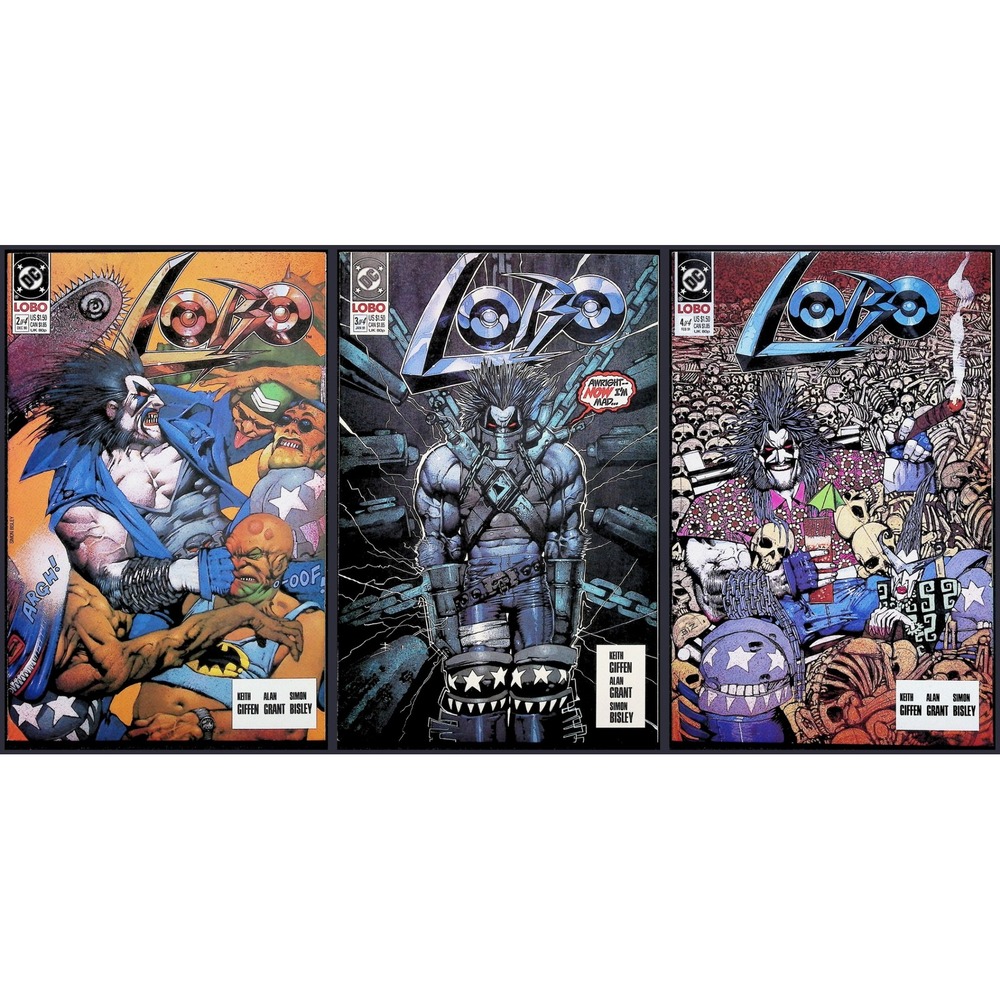 Lobo, Vol. 1 3X Comic Lot #2A 2A 4A DC Comics